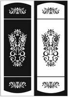 Пескоструйные рисунки цветы на шкаф купе 123411