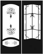 Пескоструйные рисунки на двери